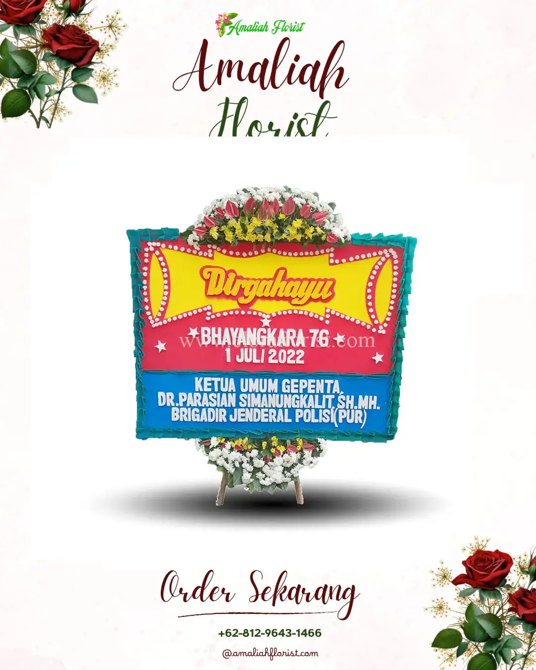 Papan Bunga HUT Ulang Tahun Gunung Kaler